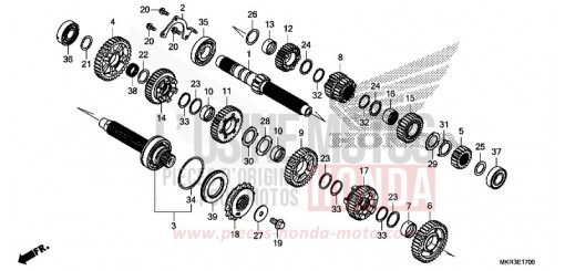BOITE DE VITESSES CBR1000STL de 2020